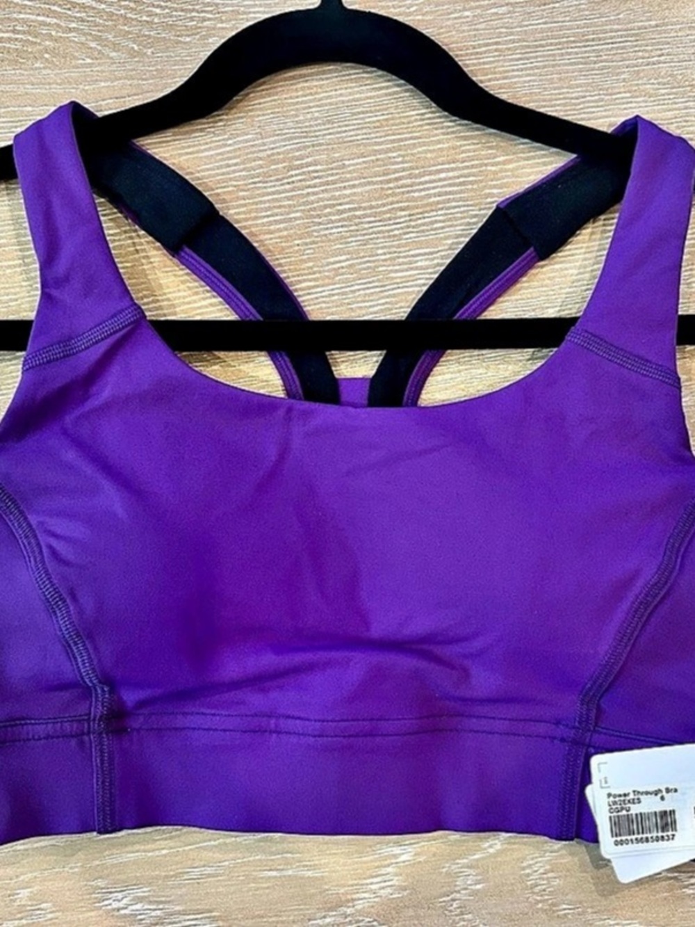 lululemon Power Through Bra Purple Size 6 NWT